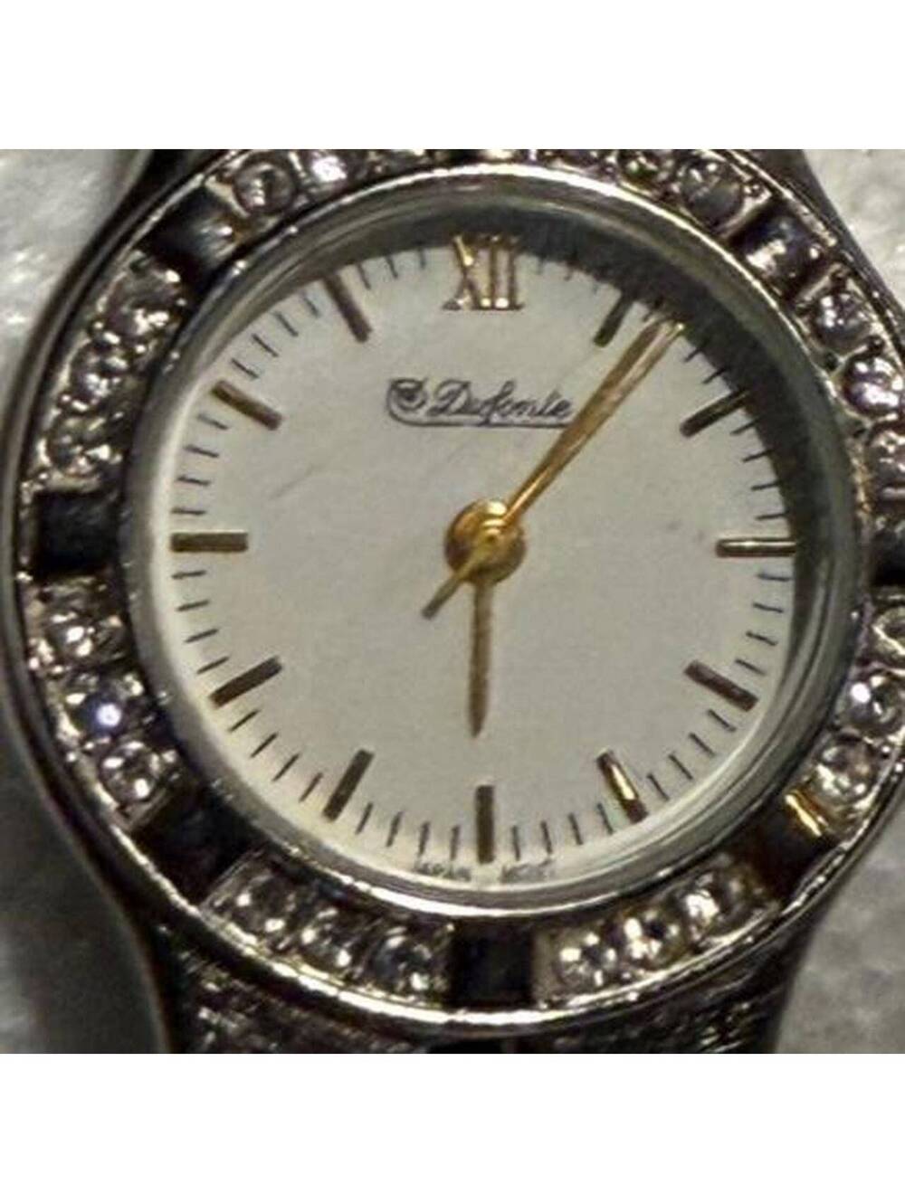 DeForelle Women's Two-Tone Wristwatch with Crystal Accents